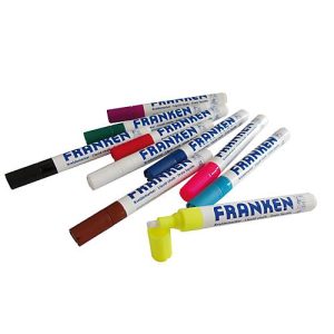 Franken Kreidemarker Set ZKM96, 10 Stück, farblich sortiert, Strichstärke 2 – 5 mm