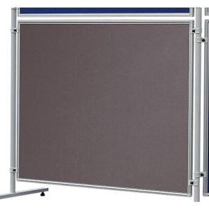 Franken Stellwandtafel ECO beidseitig Filz, grau, Aluminiumrahmen, 1200×1200 mm Franken Stellwandtafel ECO beidseitig Filz, grau, Aluminiumrahmen, 1200×1200 mm