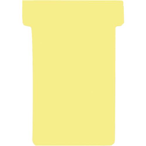 Franken T-Karten, für Stecktafel, Größe 2, Kopfbreite 60 mm, Fußbreite 48 mm, Höhe 84 mm, gelb