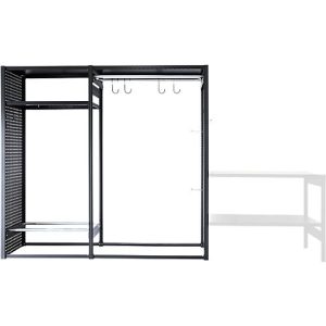 Freizeitregal/Multiregal-Steckregalkombination ORDO Flex, multifunktional, 3 Fachböden, ohne Werkbank, Feldlast 500 kg, B 2370 x T 635 x 2200 mm, tiefschwarz RAL 9005 Freizeitregal/Multiregal-Steckregalkombination ORDO Flex, multifunktional, 3 Fachböden, ohne Werkbank, Feldlast 500 kg, B 2370 x T 635 x 2200 mm, tiefschwarz RAL 9005