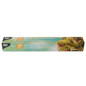 Frischhaltefolie Papstar, L 30 m x B 290 mm, Stärke 11 μ, LDPE-Folie, transparent, 1 Rolle in Faltschachtel mit Spenderöffnung Frischhaltefolie Papstar, L 30 m x B 290 mm, Stärke 11 μ, LDPE-Folie, transparent, 1 Rolle in Faltschachtel mit Spenderöffnung