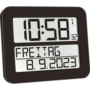 Funkuhr Time Line MAX, schwarz Funkuhr Time Line MAX, schwarz