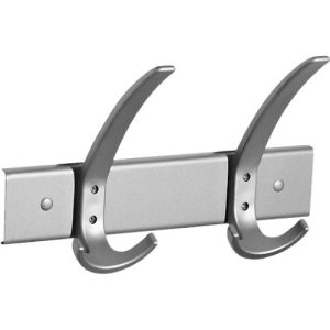 Garderobenleiste 260 mm breit, 2 x 3fach-Haken Garderobenleiste 260 mm breit, 2 x 3fach-Haken