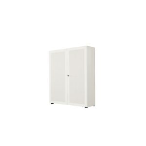 Garderobenschrank, 2-türig, B 100 cm, 5 OH, weiß