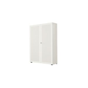 Garderobenschrank, 2-türig, B 100 cm, 6 OH, weiß Garderobenschrank, 2-türig, B 100 cm, 6 OH, weiß