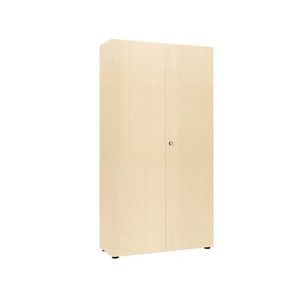 Garderobenschrank, 2-türig, B 100 cm, 6OH, ahorn