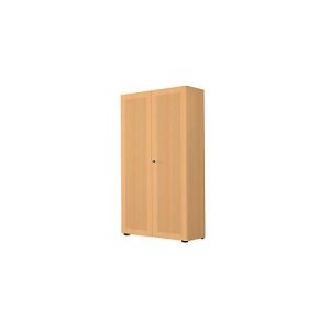 Garderobenschrank, 2-türig, B 80 cm, 6 OH, Buche-Dekor