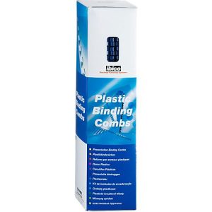 GBC® Binderücken, Plastik, Ø 8 mm, 100 Stück, blau