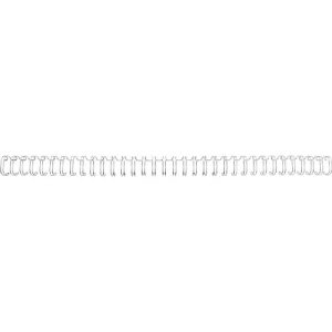 GBC Drahtbinderücken WireBind, A4, 34 Ringe, 11 mm für max. 100 Seiten, 100 Stück, silber