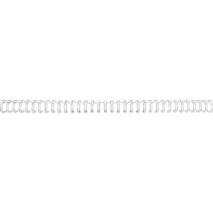 GBC Drahtbinderücken WireBind, A4, 34 Ringe, 9,5 mm für max. 85 Seiten, 100 Stück, silber