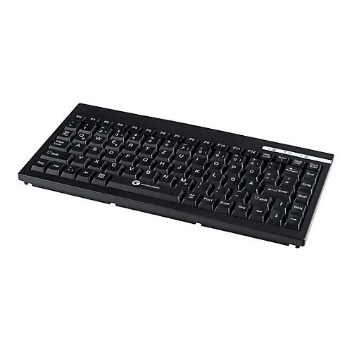 GCQ CleanType Easy Basic Compact - Tastatur - USB - QWERTZ - Deutsch - Schwarz