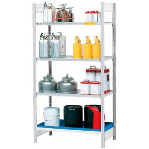 Gefahrstoffregal asecos REG 1064, B 1060 x T 640 x H 2000 mm, mit 30 l Auffangwanne und 3 Stahl-Gitterostböden Gefahrstoffregal asecos REG 1064, B 1060 x T 640 x H 2000 mm, mit 30 l Auffangwanne und 3 Stahl-Gitterostböden