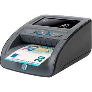 Geldscheinprüfer Safescan® 155-S, zentralbankgetestet, 6 Währungen, 7 Sicherheitsmerkmale, Additionsfunktion, 3,8″ LC-Display, USB/MicroSD, Netzbetrieb