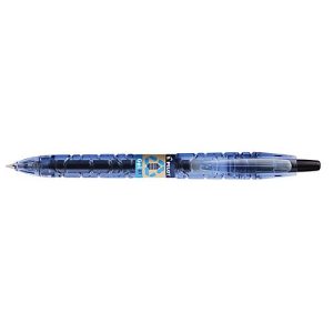 Gelschreiber PILOT Bottle 2 Pen BeGreen, schwarz, Strichbreite 0,4 mm, dokumentenecht, nachfüllbar, Druckmechanik, 89 % Recyclingmaterial