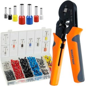 Crimpzange inkl. 1200 Aderendhülsen in Sortiments-Box