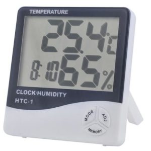 Wetterstation mit Hygrometer. Digitaluhr. batteriebetrieben