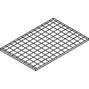 Gitterrost-Ebene, 1000 x 750 mm