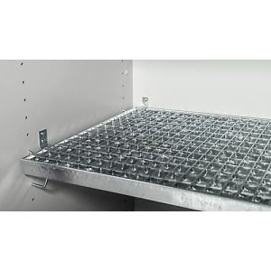Gitterrost für asecos Sicherheitsschränke der Q30, Q90 und S90 Serie, Stahl, B 1036 x T 450 x H 30 mm, bis 180 kg