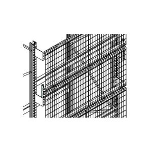 Gitterrückwand-Set, f. H 5800 u. T 850 mm, Weite 2700 mm, inkl. Zubehör