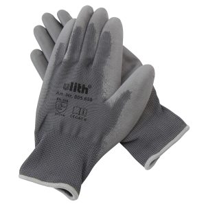 Ulith Arbeitshandschuhe Feinstrick PU beschichtet. grau Gr. 11/XXL