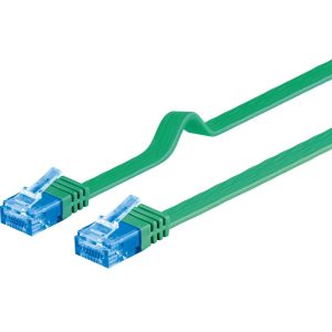 Patchkabel Cat 6a. Flachkabel 20m. grün