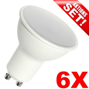 LED Strahler GU10. 4W. 300lm. warmweiß. 6 Stück