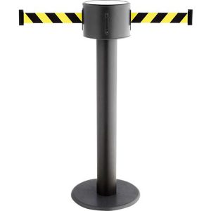 Gurtpfosten RS-Guidesystems GLAD 85 schwarz, Gurtbänder, schwarz/gelb Gurtpfosten RS-Guidesystems GLAD 85 schwarz, Gurtbänder, schwarz/gelb