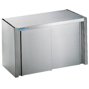 Hängeschrank, Edelstahl, m. Schiebetüren, B 1000 mm