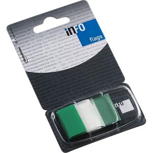 Haftnotizen INFO FLAGS, Z-Faltung, beschreibbar, selbstklebend, ablösbar, lösungsmittelfrei, 50 Blatt mit Spender, B 43 x H 25 mm, grün-transparent Haftnotizen INFO FLAGS, Z-Faltung, beschreibbar, selbstklebend, ablösbar, lösungsmittelfrei, 50 Blatt mit Spender, B 43 x H 25 mm, grün-transparent