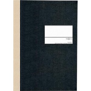 Hartdeckel-Broschüren/Geschäftsbuch, A4, kariert, schwarz