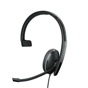 Headset EPOS|Sennheiser ADAPT 135T USB-C II, einseitig, USB-C, UC-optimiert & zertifiziert für Microsoft Teams, 3,5 mm Klinkenstecker, Ohrpolster aus Kunstleder, schwarz