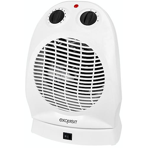 Heizlüfter exquisit HL 32027 we, 1000/2000 W, 2 Stufen, 90° Ozillation, Tragegriff, B 220 x T 180 x H 295 mm, weiß
