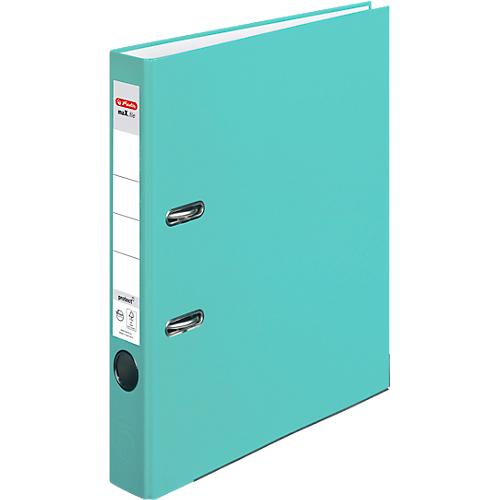 herlitz Ordner maX.file protect, DIN A4, Rückenbreite 50 mm, 25 Stück, türkis