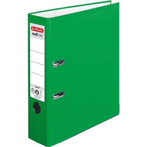 herlitz Ordner maX.file protect, DIN A4, Rückenbreite 80 mm, hellgrün