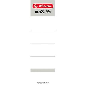 herlitz protect Rückenschild, Rückenbreite 80 mm, Einsteckschild, 10 Stück