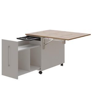 Homeoffice Sekretär, Tischplatte B 1200 x H 600 mm, Kabeldurchlässe/Systemschiene/Klappfach, B 1200 x T 380 x H 1320 mm, Holz, Masonic Eiche Homeoffice Sekretär, Tischplatte B 1200 x H 600 mm, Kabeldurchlässe/Systemschiene/Klappfach, B 1200 x T 380 x H 1320 mm, Holz, Masonic Eiche