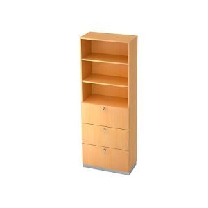 HR-Regalschrank, B 800 x T 420 mm, Buche-Dekor HR-Regalschrank, B 800 x T 420 mm, Buche-Dekor