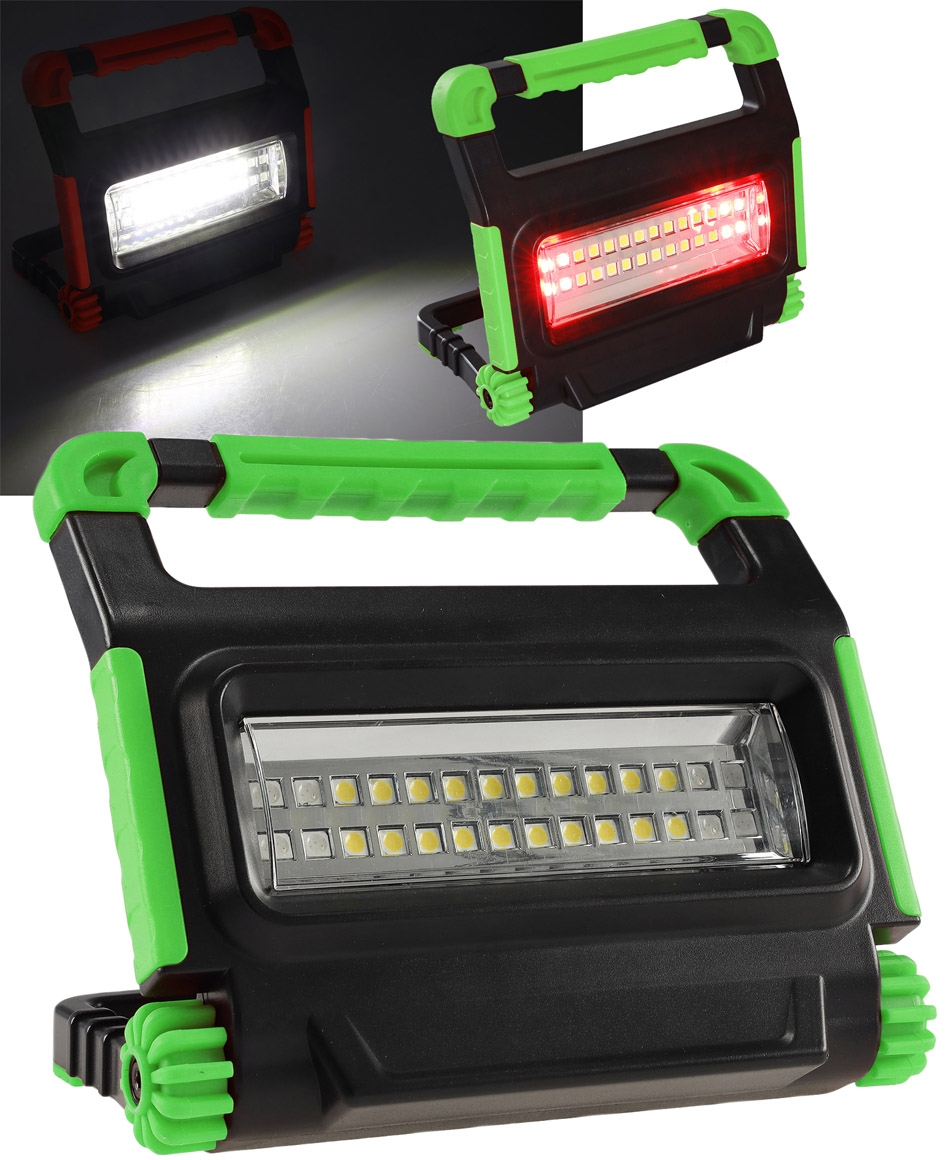 LED Baustrahler mit Akku. 10W / 1000 Lumen 4500K / neutralweiß