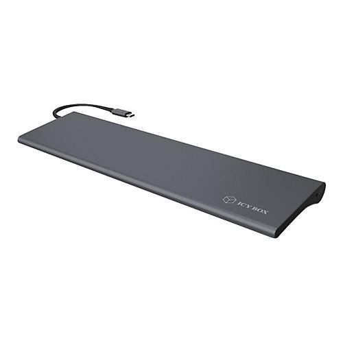 ICY BOX IB-DK2102-C - Dockingstation - USB-C - VGA, HDMI, Mini DP - GigE