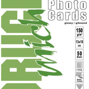 150g glänzend/glossy Foto-Karten 1318cm. 50 Blatt