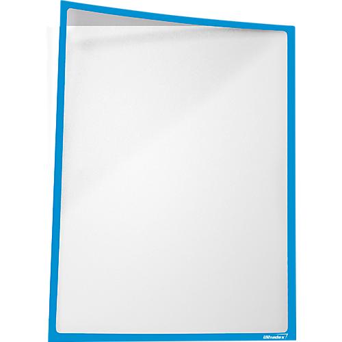 Infotasche, magnetisch, PET-Folie, B 435 x H 312 mm, hoch/quer, blau, 5 Stück