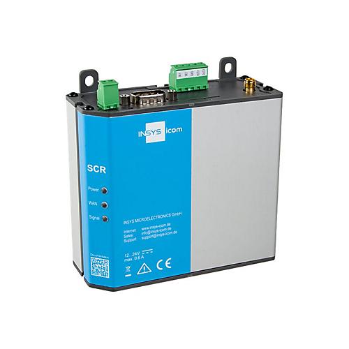 INSYS icom SCR-L 300 - Router - WWAN 2-Port-Switch - Modbus - an DIN-Schiene montierbar, wandmontierbar
