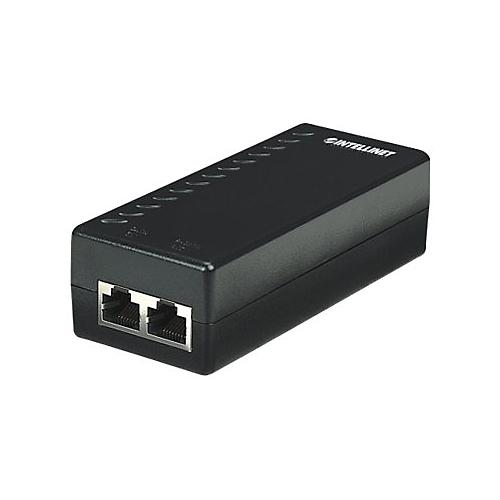 Intellinet Power over Ethernet (PoE) Injector, 1 Port, 48 V DC, IEEE 802.3af Compliant - Power Injector - 15.4 Watt