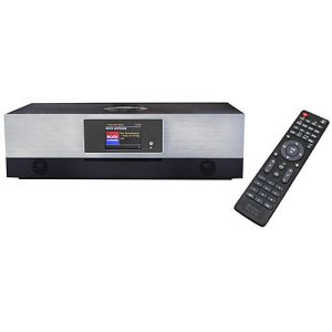 Internetradio Soundmaster ICD2080SW EliteLine, DAB+/UKW, CD/USB, 40 Festsenderspeicher, App-Steuerung, Bluetooth/WLAN/USB/AUX-IN, B 390 x T 230 x H 118 mm, schwarz