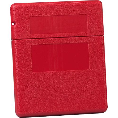 Justrite Dokumentenbox Klein, Polyethylen, mit Verschluss, B 260 x T 57 x H 318 mm, rot