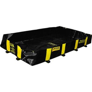 Justrite Leckage Faltwanne, befahrbar, H 3050 x B 3860 mm, bis 6795 L, schwarz