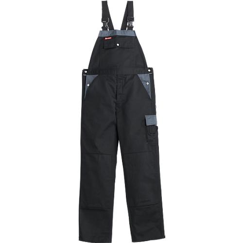 KANSAS® Latzhose Color, schwarz/grau, Gr. 44