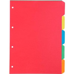 Kartonregister Schäfer Shop Select, 1er Pack, 4-fach Lochung, 160 g/qm Recyclingkarton, 5-teilig