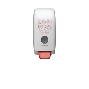 Kimberly-Clark® Aquarius Handdesinfektionsmittelspender 7124, mit Tropfschale, L 235 x B 116 x H 114 mm, 1 Liter, Kunststoff, weiß