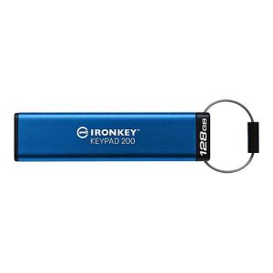 Kingston IronKey Keypad 200 – USB-Flash-Laufwerk – verschlüsselt – 128 GB – USB 3.2 Gen 1